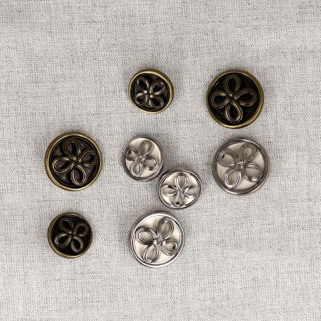 stephanoise M50350 - BOUTON METAL FLEUR