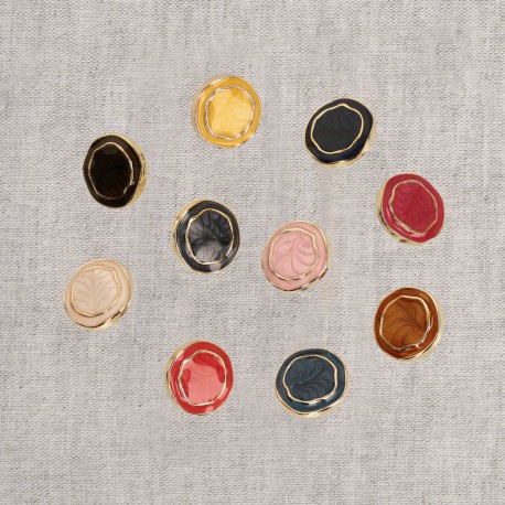 stephanoise M50355 - BOUTON METAL ÉMAILLÉ