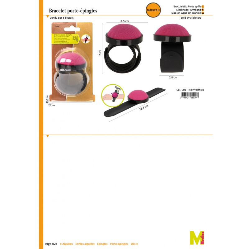 Stephanoise M572 - BRACELET PORTE EPINGLES 50MM