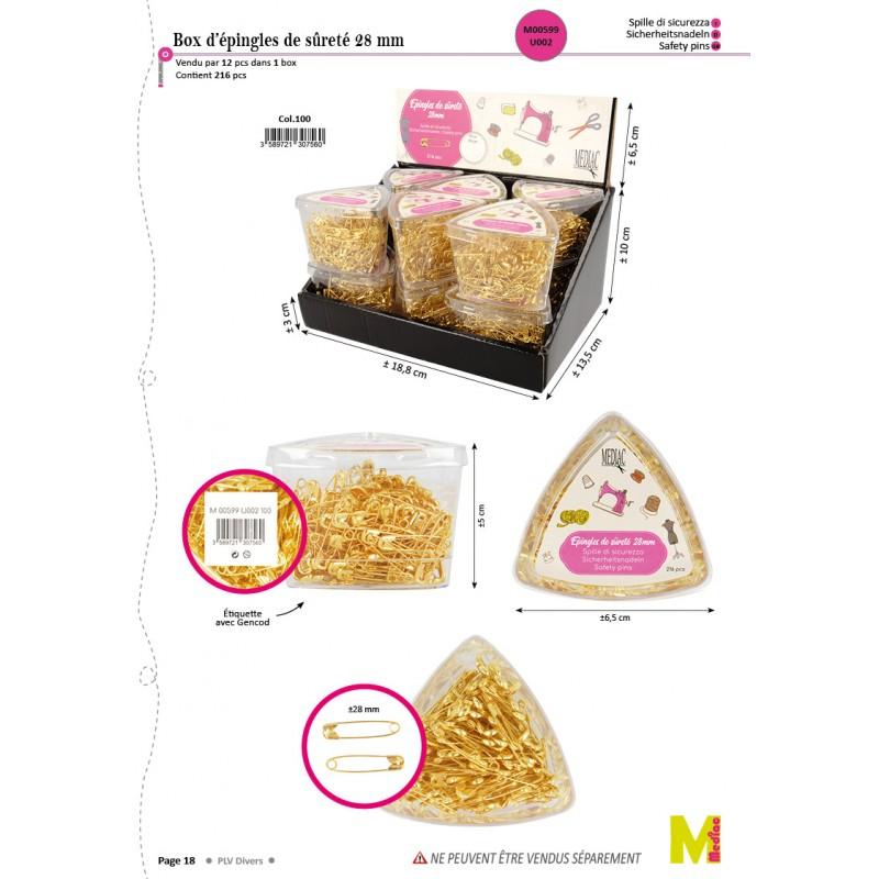 Stephanoise M599T2 - EPINGLE SURETÉ 216P EN BOX