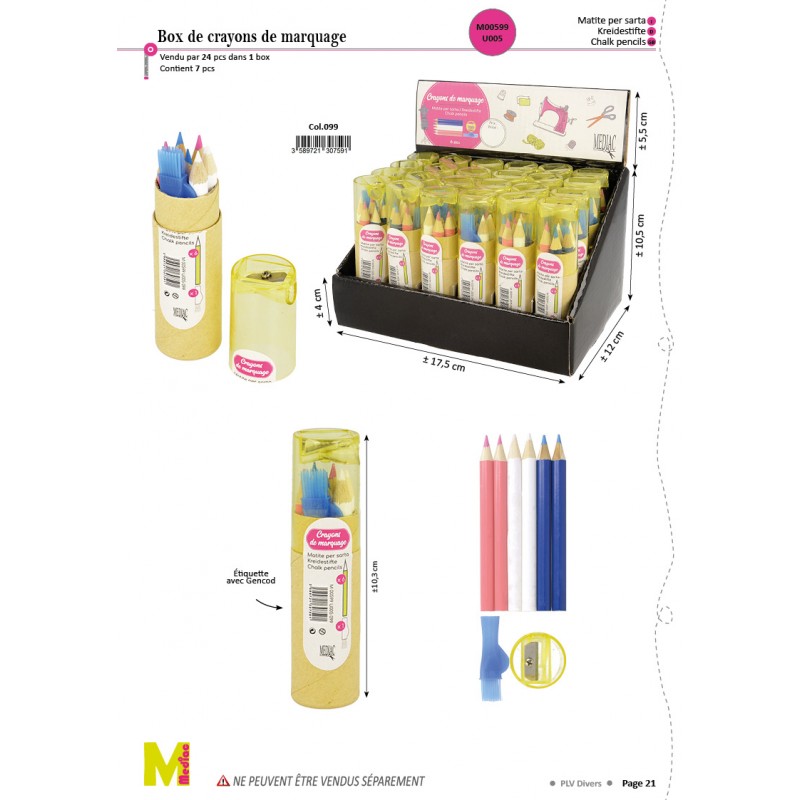 Stephanoise M599T5 - KIT CRAYONS 6P EN BOX