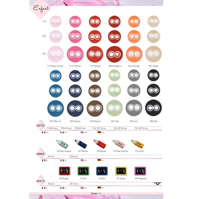 Stephanoise M60060 - BOUTON CRAYON DE COULEUR