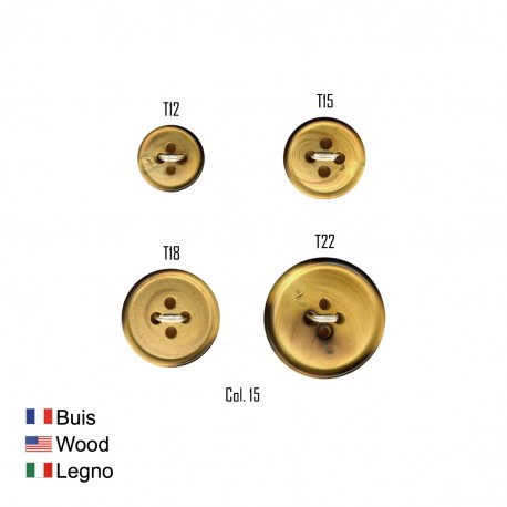 stephanoise M60076 - BOUTON BOIS 4 TROUS