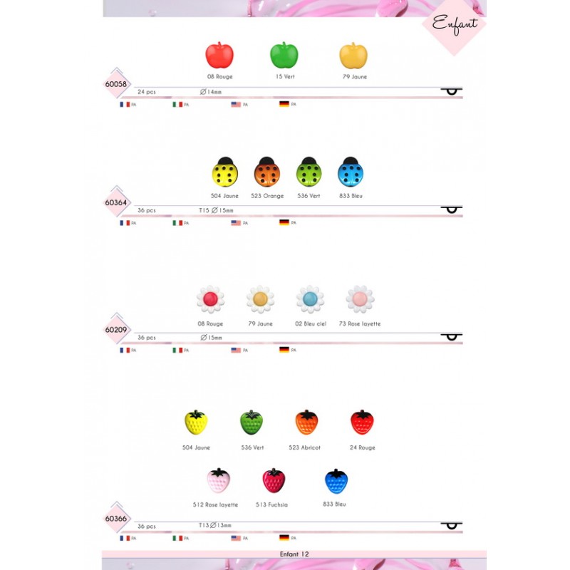 Stephanoise M60209 - BOUTON MARGUERITE