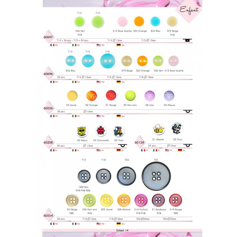 Stephanoise M60226 - BOUTON LASER COCCINELLE