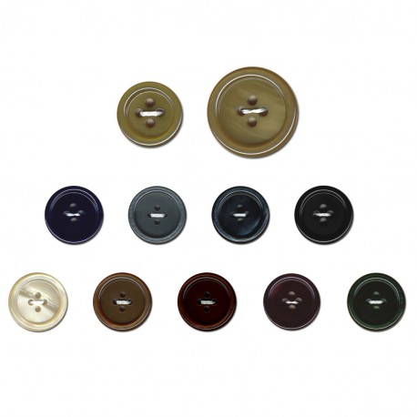 Stephanoise M60377 - BOUTON GALALITHE ROND 4 TROUS