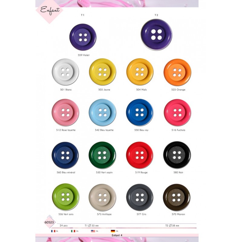 Stephanoise M60523 - BOUTON CLOWN