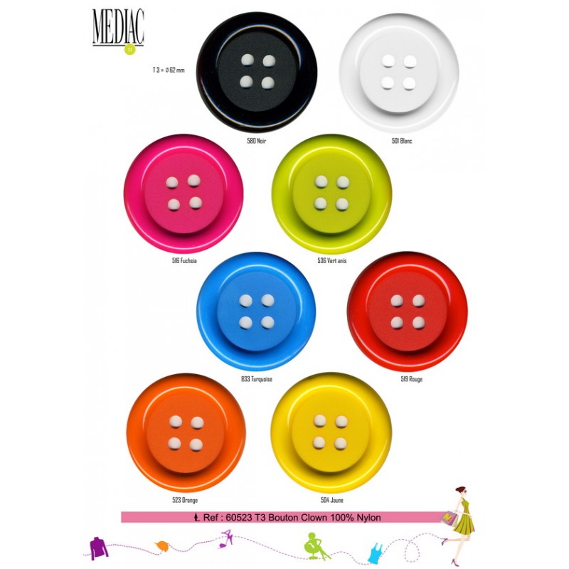 Stephanoise M60523 - BOUTON CLOWN