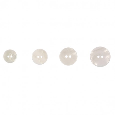 stephanoise M60600 - BOUTON NACRE BLANC 2 TROUS