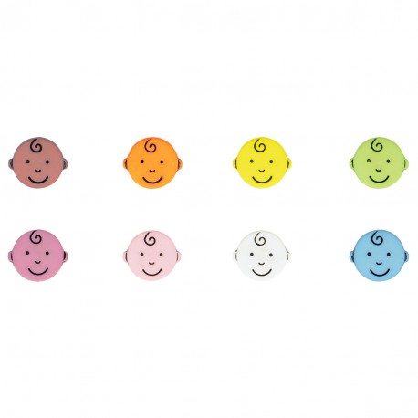 stephanoise M60605 - BOUTON A QUEUE TETE BÉBÉ