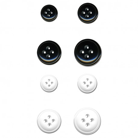 stephanoise M60606 - BOUTON ROND 4 TROUS