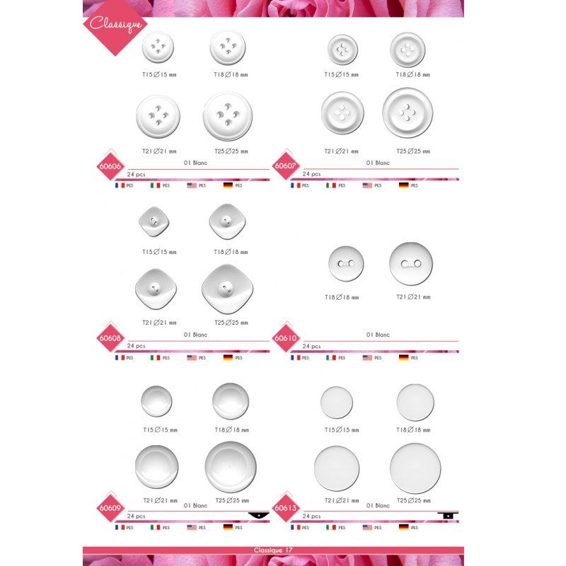 Stephanoise M60609 - BOUTON ROND RELIEF TUNNEL