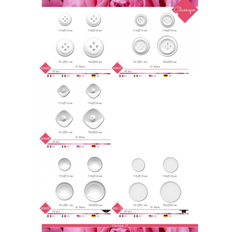 Stephanoise M60609 - BOUTON ROND RELIEF TUNNEL