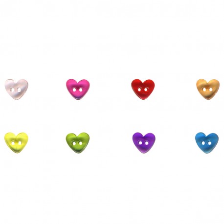 Stephanoise M60624 - BOUTON COEUR TRANSPARENT
