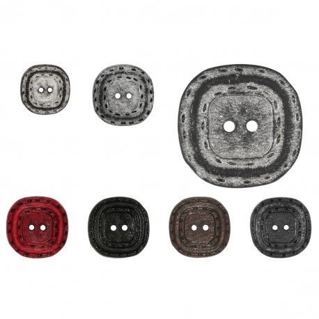 stephanoise M60646 - BOUTON CARRE SURPIQUE VINTAGE