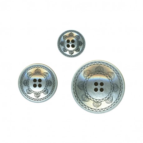stephanoise M60651 - BOUTONS POLYESTER INCAS 4 TROUS