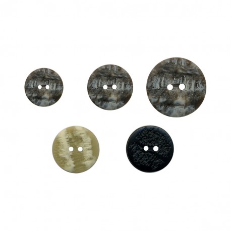 stephanoise M60659 - BOUTON IMITATION CORNE 2 TROUS