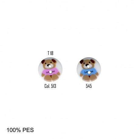 stephanoise M60660 - BOUTON BEBE OURS 2 TROUS