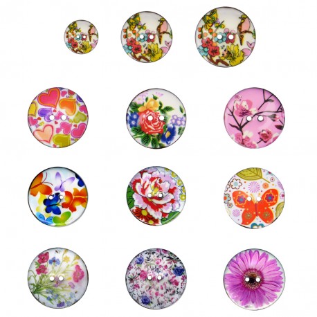 stephanoise M60679 - BOUTON COCO DÉCORÉ