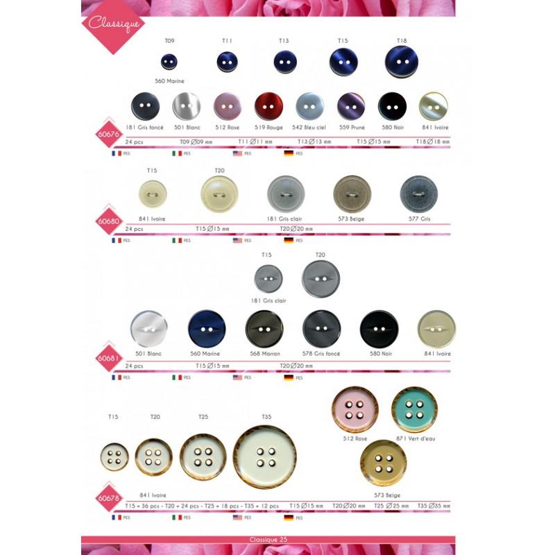 Stephanoise M60680 - BOUTON "GRANIT" 2 TROUS