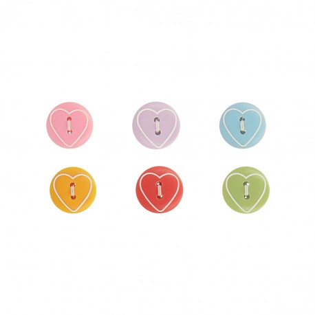 Stephanoise M60683 - BOUTON LASER COEUR 2 TROUS