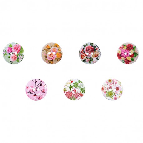 stephanoise M60688 - BOUTON BOIS DÉCORÉ