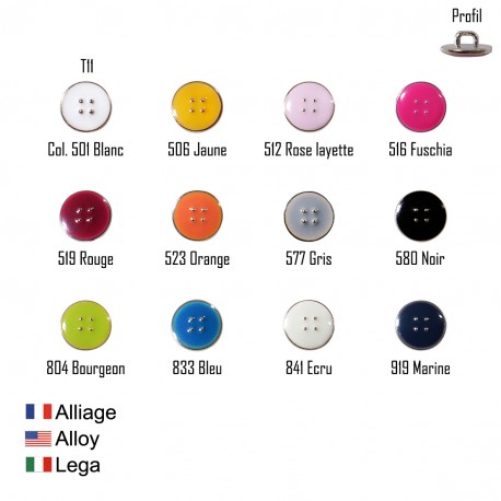 stephanoise M60691 - BOUTON EMAILLE