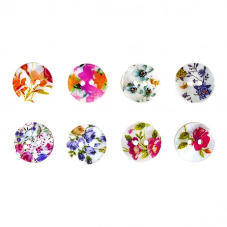 stephanoise M60705 - BOUTONS NACRE FLEURIS