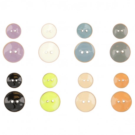 stephanoise M60711 - BOUTON BOIS PEINT 2 TROUS