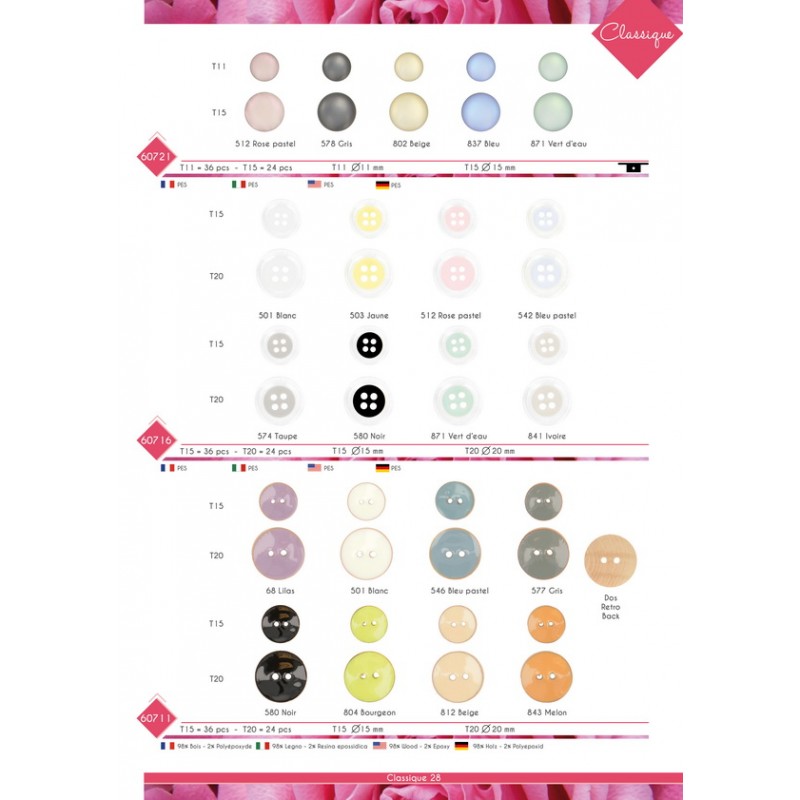 Stephanoise M60721 - BOUTON PASTILLE