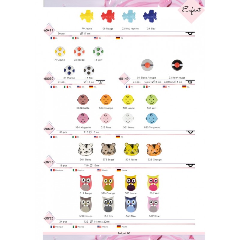 Stephanoise M60723 - BOUTON CHOUETTE