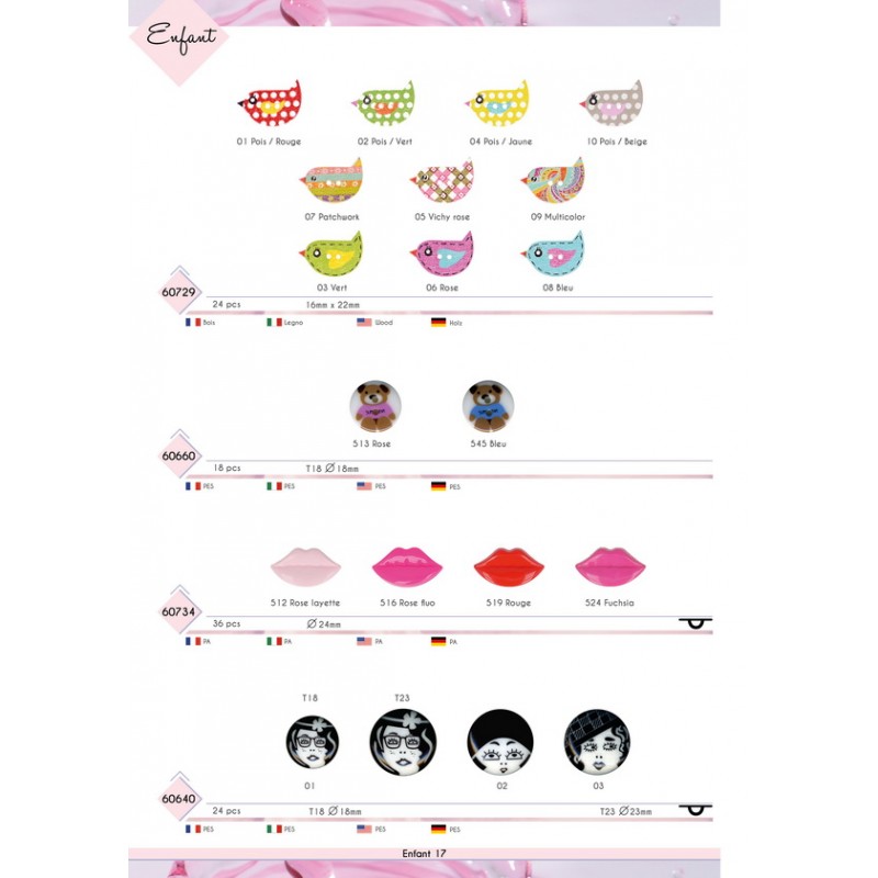 Stephanoise M60734 - BOUTON BOUCHE