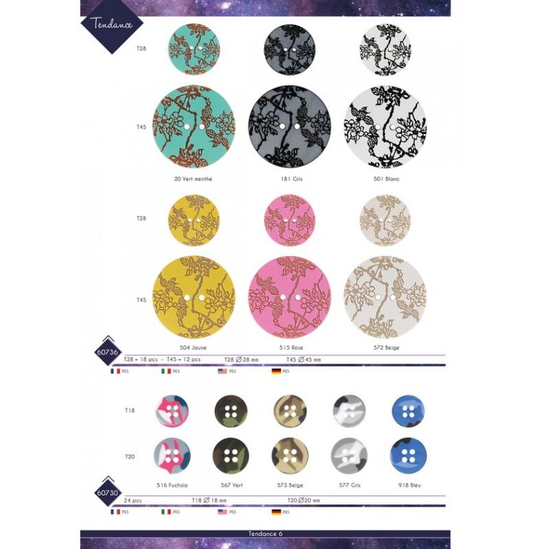 Stephanoise M60736 - BOUTON FLEURS