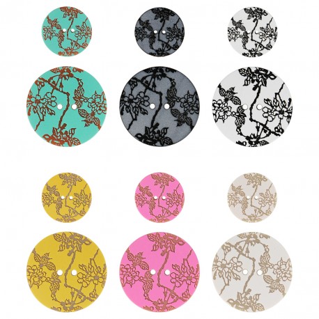 stephanoise M60736 - BOUTON FLEURS