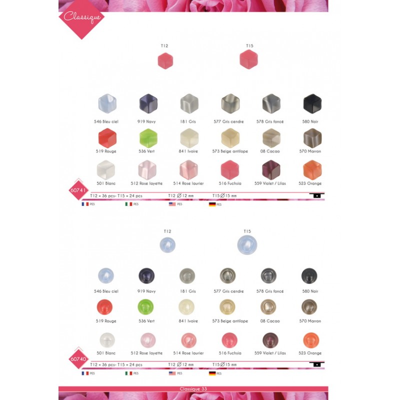 Stephanoise M60741 - BOUTON HEXAGONE