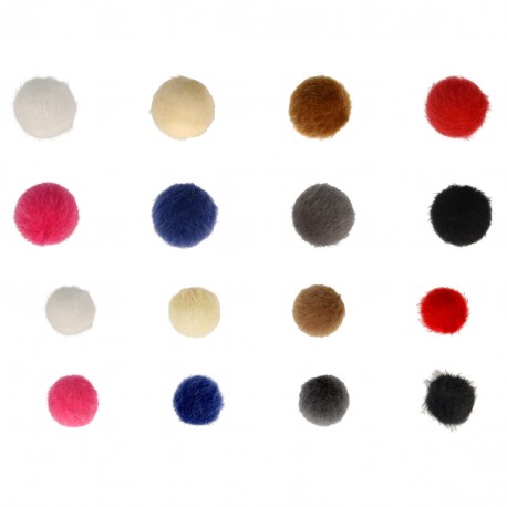 stephanoise M60747 - BOUTON FOURRURE UNIE