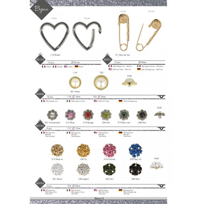 Stephanoise M60764 - BOUTON BOUQUET METAL