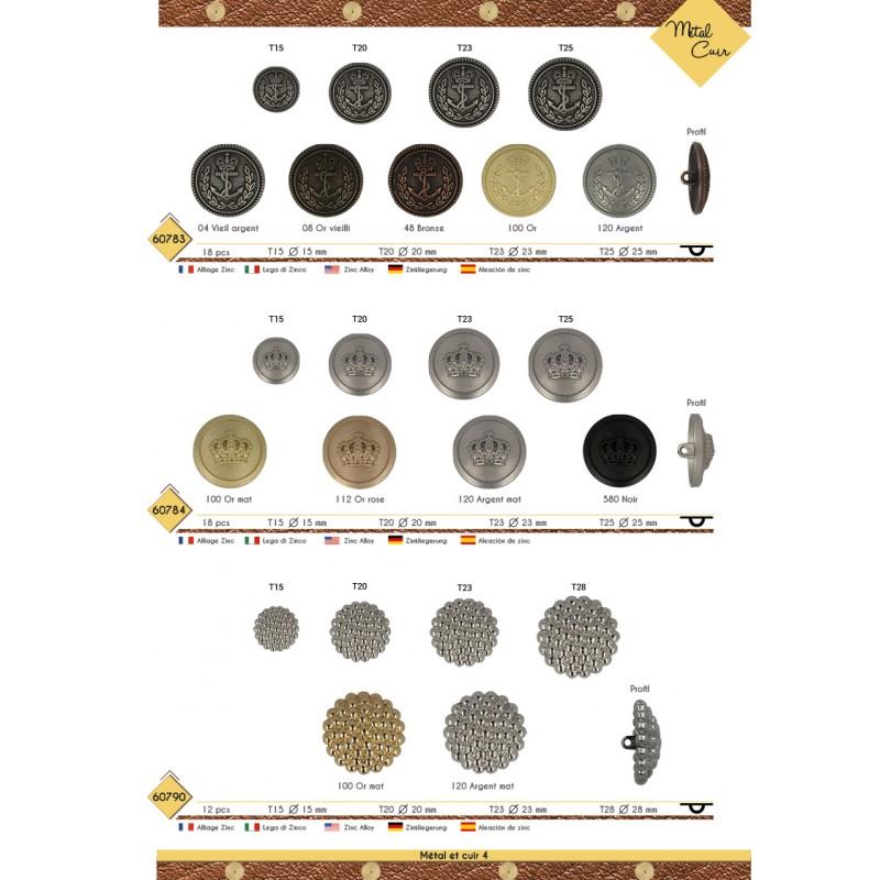 Stephanoise M60783 - BOUTON METAL ANCRE