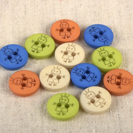 stephanoise M60808 - BOUTON 2 TROUS GARÇON