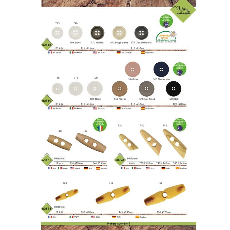 Stephanoise M60814 - BUCHETTES BOIS 1 TROU