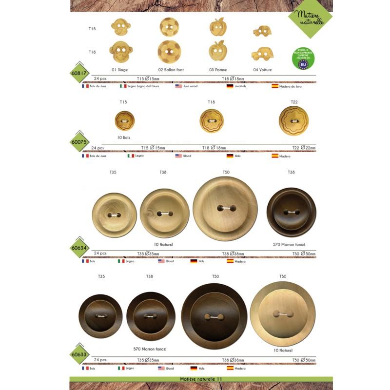 Stephanoise M60817 - BOUTONS BOIS ENFANTS