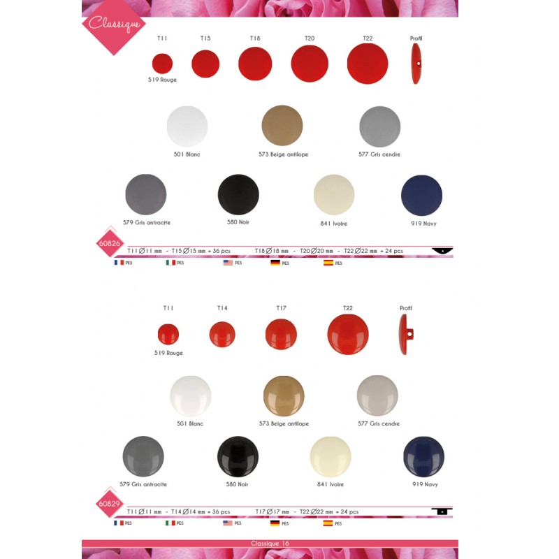 Stephanoise M60829 - BOUTON QUEUE CLASSIQUE