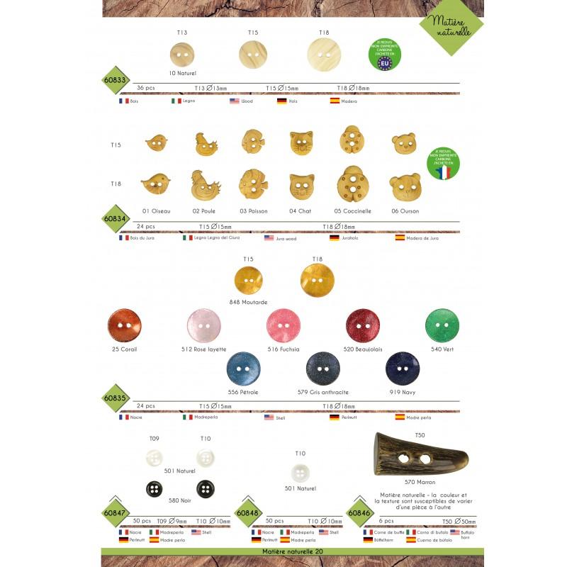 Stephanoise M60847 - BOUTONS NACRE VRAC STOCK