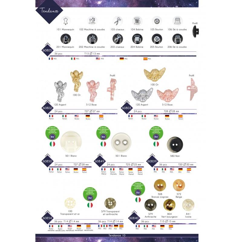 Stephanoise M60854 - BOUTON MIX