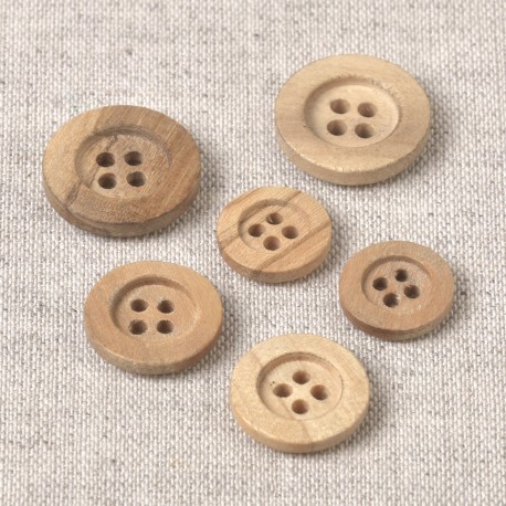 stephanoise M60883 - BOUTON BOIS GROS REBORD 4 TROUS