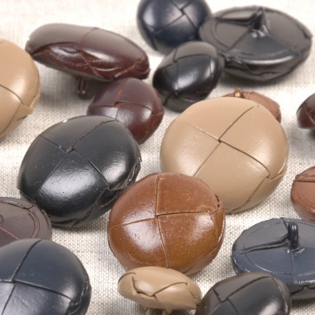 stephanoise M60890 - BOUTON CUIR VERITABLE