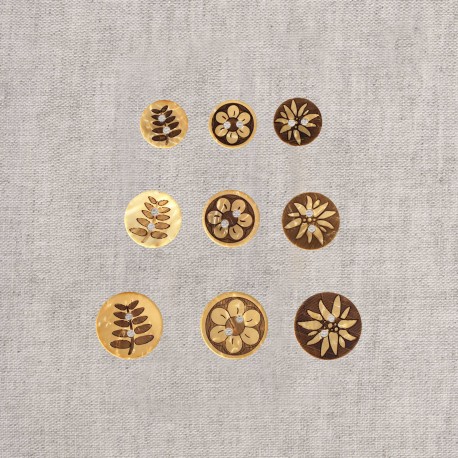 Stephanoise M60892 - BOUTONS COCO GRAVÉS