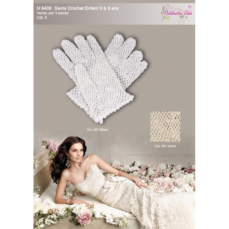 Stephanoise M6408 - GANTS CROCHET ENFANT 0/3*2P