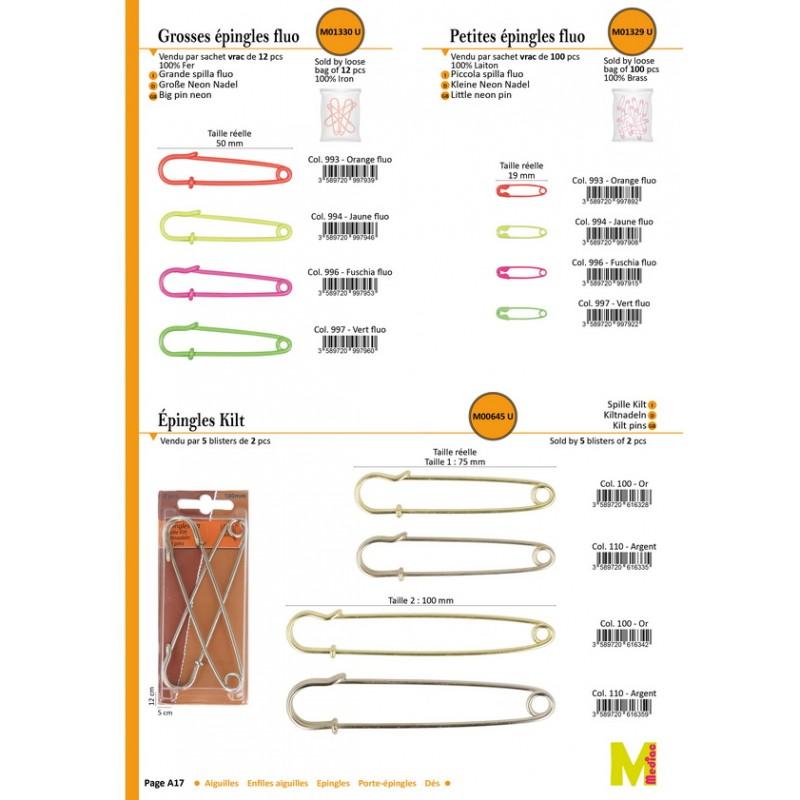 Stephanoise M645 - EPINGLES KILT *2PCS