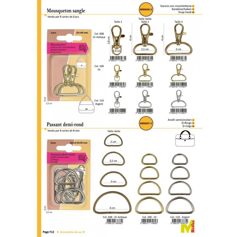 Stephanoise M646 - MOUSQUETON SANGLE *2PCES